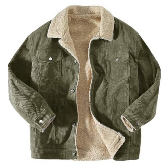 NEW Corduroy Sherps Fleece Lined Jacket